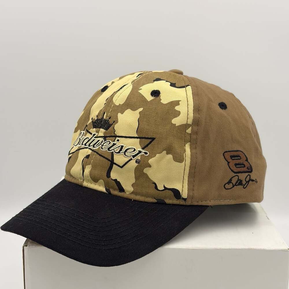 Vintage Dale Earnhardt Jr #8 Budweiser Hat Mens Winners Circle Desert Camo Cap